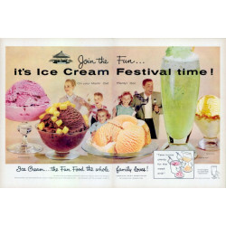 American Dairy Association, 2-page 1956 Ad