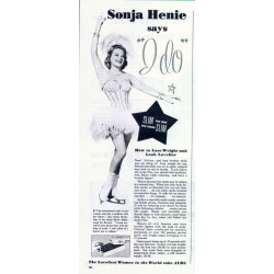 Ayds Weight Loss Candy, 1951 Ad with Sonja Henie