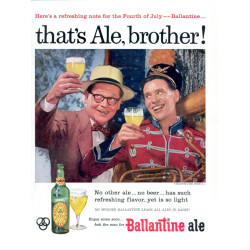 Ballantine Ale, 1956 Ad, Tuba Player