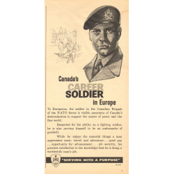 Canadian Army recruiting, 1958 half-page ad