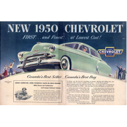 Chevrolet, 1950 2-Page Ad
