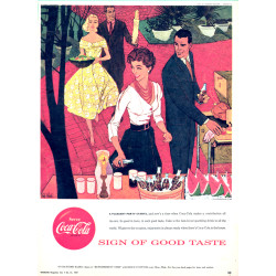 Bob Peak art for 1957 Coke Ad