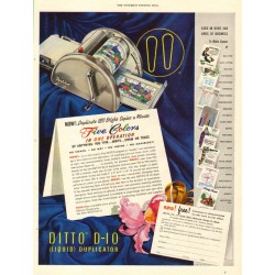 Ditto Duplicating Machines, 1953 Ad