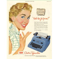 IBM Electric Typewriters, 1953 ad