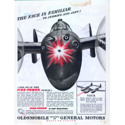 Oldsmobile, 1943 wartime magazine ad
