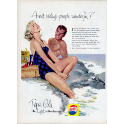 Joe Bowler art for Pepsi-Cola, 1956 Ad