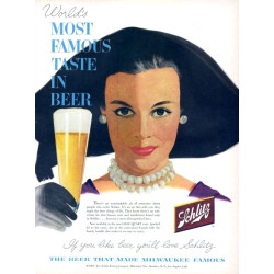 Schlitz Beer, 1955 Ad