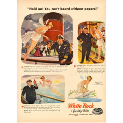 White Rock Sparkling Water Ad, 1947
