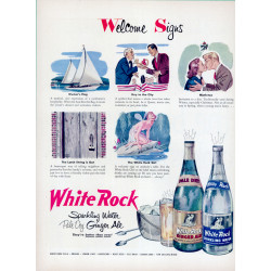 White Rock Sparkling Water Ad, 1950