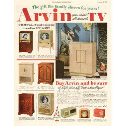Arvin Televisions, 1953 Ad