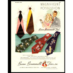 Beau Brummell Neckties,1948 Ad