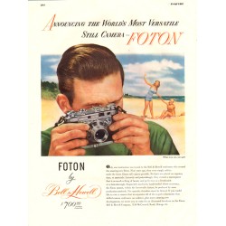 Bell & Howell Foton Camera, 1948 Ad