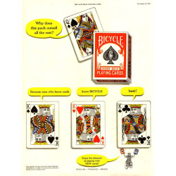 Bicycle Playing Cards, 1953 Ad