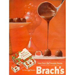 Brach's Chocolate Covered Cherries, 1958 Ad