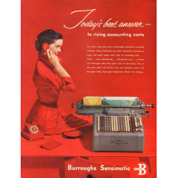 Burroughs Sensimatic, 1953 Ad