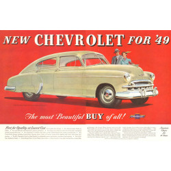 Chevrolet Large 2-Page Ad, 1949