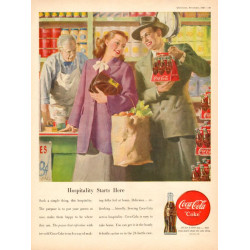 Coke Ad, 1948, Grocery Store
