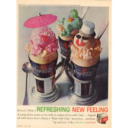 Coke Ad, 1962, Coca-Cola Floats