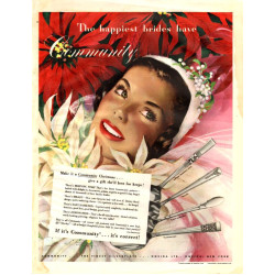 Community Silver, 1948 Ad, Art by Jon Whitcomb