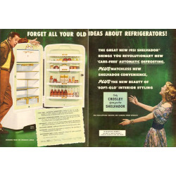 Crosley Refrigerators, 2-page 1950 Ad