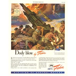 Body by Fisher, 1943 Wartime Ad, Art by Dean Cornwell
