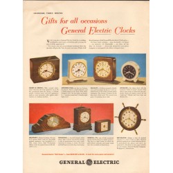 General Electric Clocks 1948 Ad