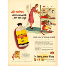 Johnson's Cream Wax, 1947 Ad