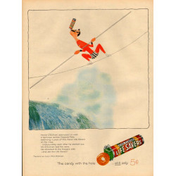 Life Savers Tight Rope Walker Ad, 1957