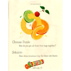 Life Savers Puzzle Ad, 1949