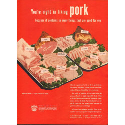 American Meat Institute, 1947 Pork Ad