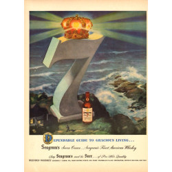 Seagram's Seven Whiskey 1947 Ad
