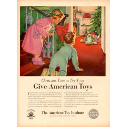American Toy Manufacturers Christmas Ad with five-page Catalogue, 1950