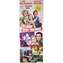 Callaway Went Thataway, 1951 Insert MGM Movie Poster