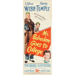 Mr. Belvedere Goes to College, Insert Poster, 1949 20th Century Fox Movie