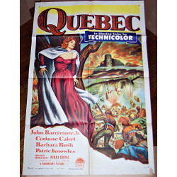 Quebec, 1951, One-Sheet Paramount Movie Poster