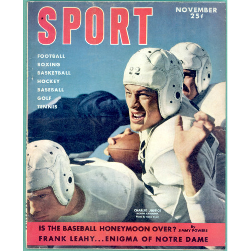 Complete Sport Magazine, November 1949, Charlie Justice Cover