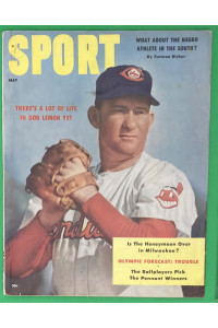 Complete Sport Magazine, May 1956, Bob Lemon Cover