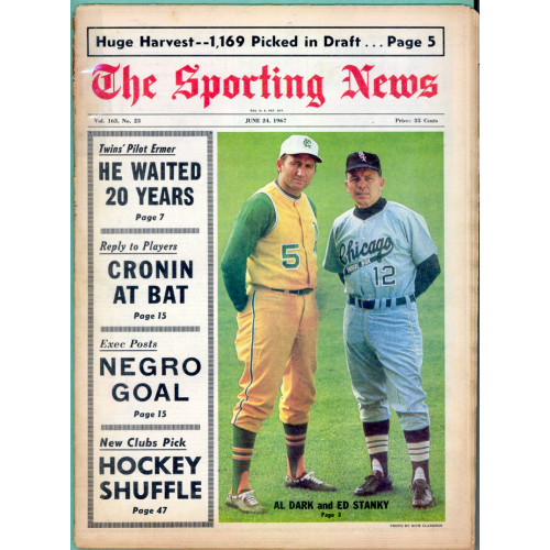 Complete The Sporting News Magazine, June 24, 1967 Complete The Sporting News Magazine, June 24, 1967