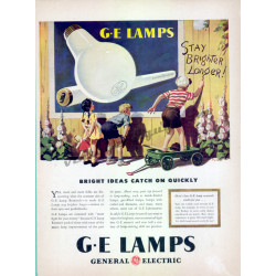 G.E. Light Bulbs, 1946 Ad