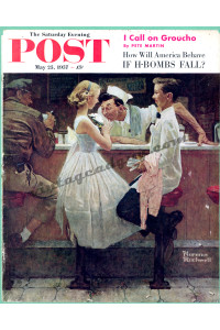 Saturday Evening Post Cover, Art by Norman Rockwell, 1957