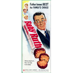 Baby Ruth Candy Bar, 1955 Half-Page Ad