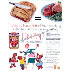 Big Top Peanut Butter, 1957 Ad