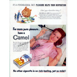 Camel Cigarettes, 1955 Ad with Maureen O'Hara