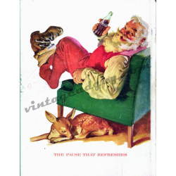 Coca-Cola, 1958 Christmas/Santa Ad, Art by Haddon Sundblom