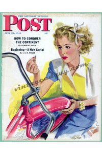 Saturday Evening Post Cover, July 24, 1943, Art by Alex Ross