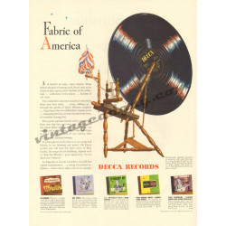 Decca Fabric of America Album, 1947 Ad