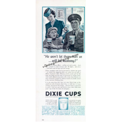 Dixie Cups, 1942 half-page Magazine Ad