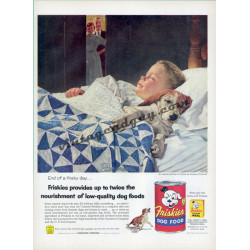 Friskies Dog Food, 1956 Ad, Art by Douglass Crockwell