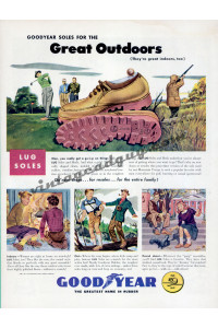 Goodyear Lug Soles, 1948 Ad