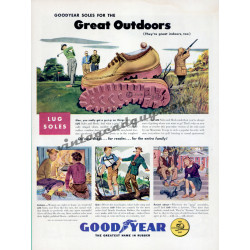 Goodyear Lug Soles, 1948 Ad